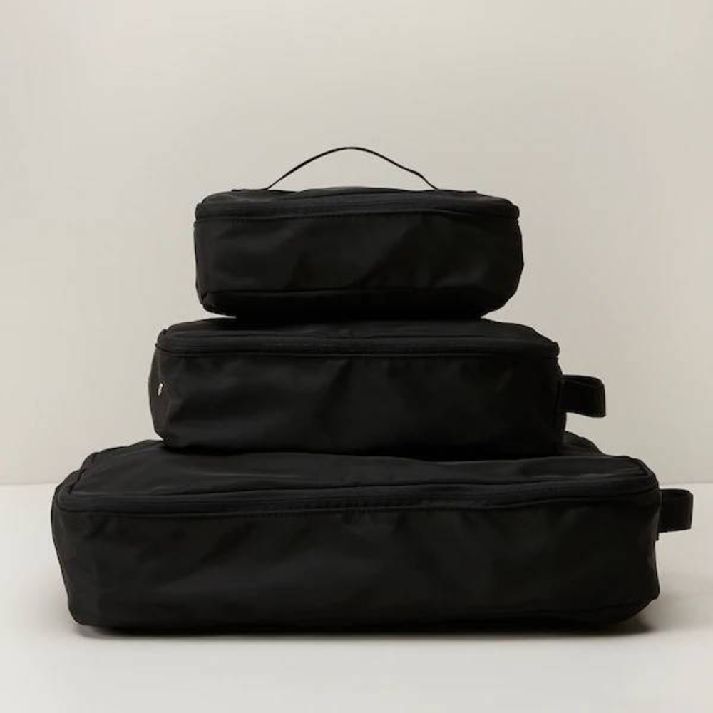 Elegant Black Packing Cube Set